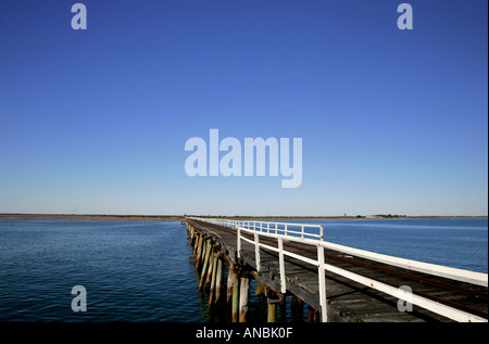 One mile jetty, Carnarvon Stock Photo