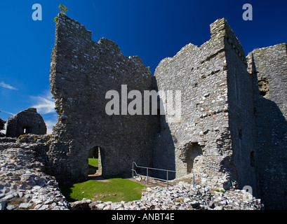 Weobly Castle on the Gower Peninsular, South Wales, UK Stock Photo