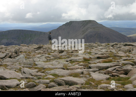 Cairn Toul from Ben Macdui in the Cairngorms National Park, Scotland Stock Photo