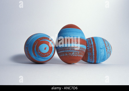 easter eggs studio interior inside Stock Photo