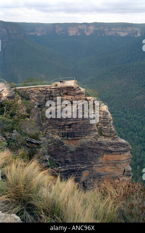 High viewpoint, Perrys Lookdown, Pulpit Rock, Blue Mountains National Park, New South Wales, Australia Stock Photo