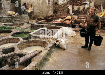 Tanners Quarters Medina at Tetouan Morocco Stock Photo