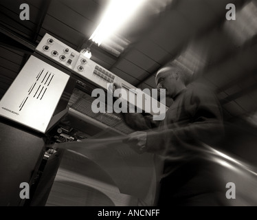 Printer checks print Stock Photo