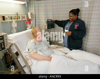 Hospital Patient Nurse Stock Photo