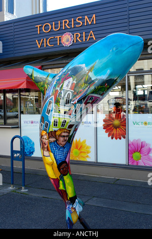 The Tourist Office Area at Victoria Inner Harbour British Columbia Canada Stock Photo