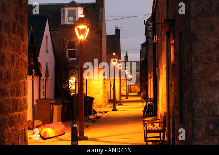 The former fishing village of Footdee, known locally as 'Fittie' which now forms part of the city of Aberdeen, Scotland, UK. Stock Photo