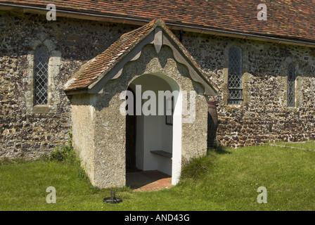 The entrance to Greatham Parish Church, West Sussex Stock Photo - Alamy