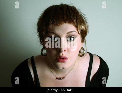 Adele Adkins Singer Songwriter photo booth portrait Stock Photo