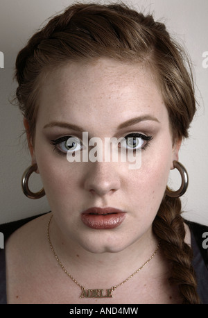 Adele Adkins Singer Songwriter photo booth portrait Stock Photo