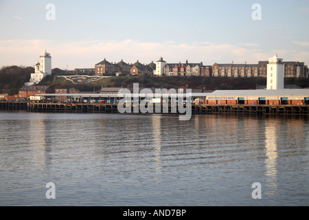 North Shields High and Low Lights Stock Photo
