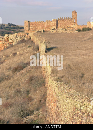 Castrotorafe castle in San Cebrian de Castro Zamora province Spain Stock Photo