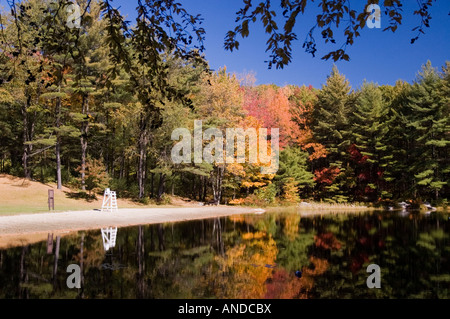 Ruggles Pond in Wendell State Forest, Wendell, Massachusetts, USA Stock Photo