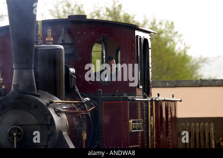 The Graf Schwerin Lowitz locomotive at Pant Station Brecon Mountain Railway Based on Brecon and Merthyr Railway open 1859 1963 Stock Photo