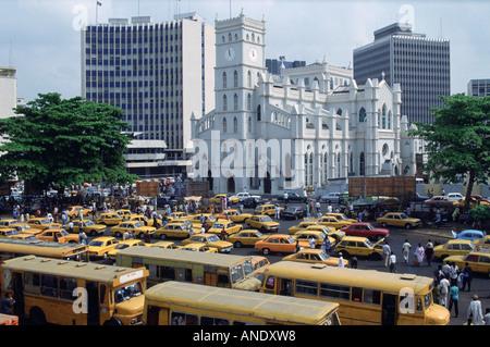 City scene Lagos Nigeria Stock Photo