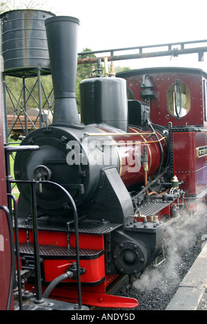 The Graf Schwerin Lowitz locomotive at Pant Station Brecon Mountain Railway Based on Brecon and Merthyr Railway open 1859 1963 Stock Photo