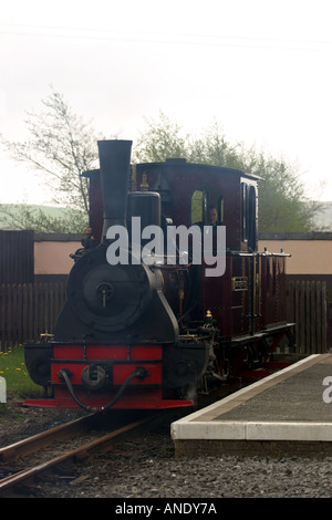 The Graf Schwerin Lowitz locomotive at Pant Station Brecon Mountain Railway Based on Brecon and Merthyr Railway open 1859 1963 Stock Photo