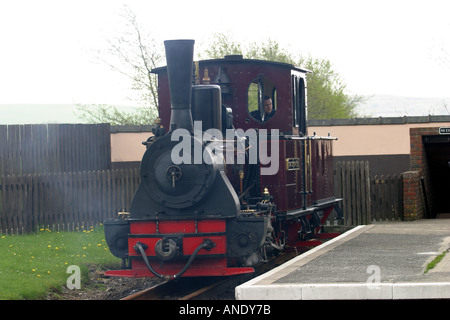 The Graf Schwerin Lowitz locomotive at Pant Station Brecon Mountain Railway Based on Brecon and Merthyr Railway open 1859 1963 Stock Photo