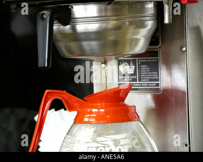 Coffee Pot Brewing Fresh Coffee Stock Photo