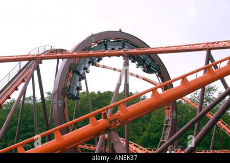 Theme park ride Loudon Castle Galston Ayrshire Scotland Stock