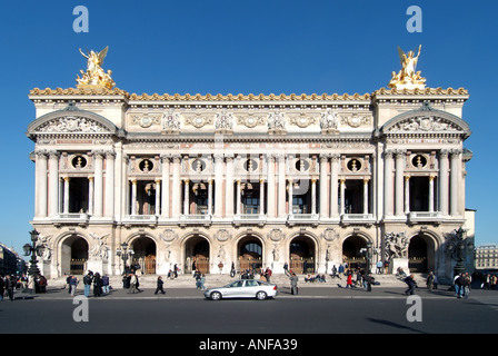 Paris Place de Opera Charles Garniers Opera House Stock Photo