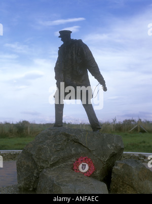 Statue of Colonel Sir David Stirling founder of the S A S regiment near Doune Scotland Stock Photo