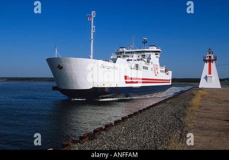 Northumberland Ferry boat, Wood Islands, Prince Edward Island, Canada Stock Photo