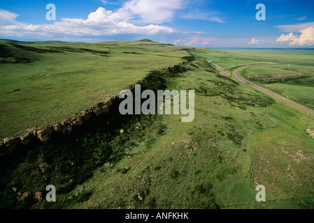 Head-Smashed-In Buffalo Jump, Alberta, Canada. Stock Photo