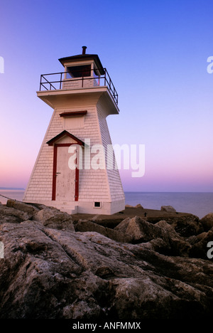 Lion's Head Lighthouse on Georgian Bay, Bruce Peninsula, Ontario, Canada. Stock Photo