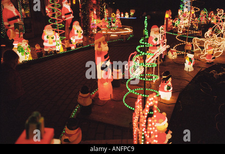 The Moszcyznski family house  at christmas, West Drive Sonning Berkshire Stock Photo