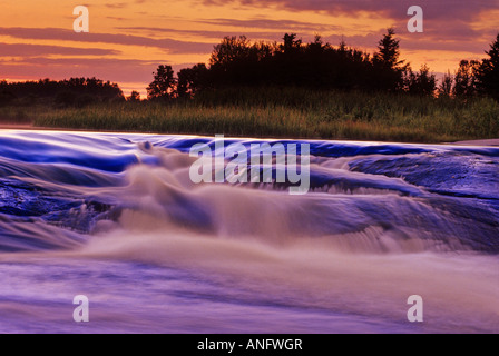 Rapids along Pinawa Channel, near Pinawa, Manitoba, Canada. Stock Photo