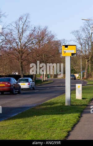 Gatso speed camera on a town road Stock Photo