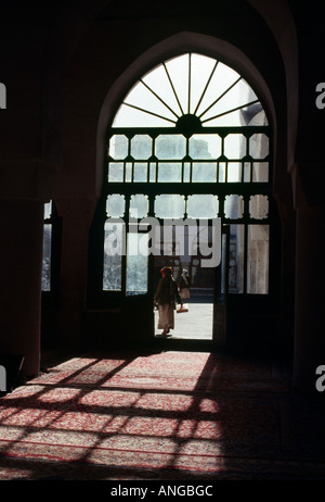 Sanaa Yemen Inside Great Mosque Main Door Stock Photo
