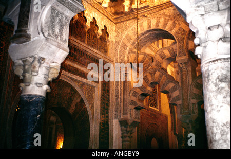 Cordoba Spain Mosque-Cathedral of Cordoba Maqsurah Stock Photo