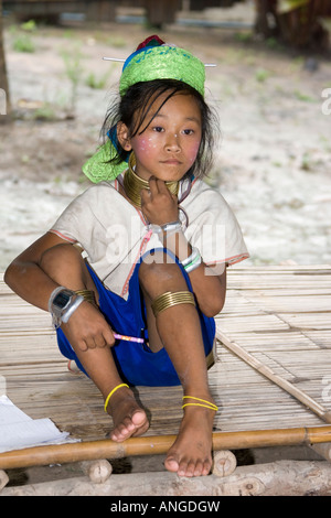 Karen Long Necks Chiang Mai Thailand Stock Photo