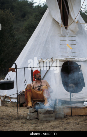 American Indian Tepee Stock Photo