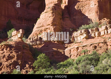 Apache limestone formations Sedona Arizona Stock Photo