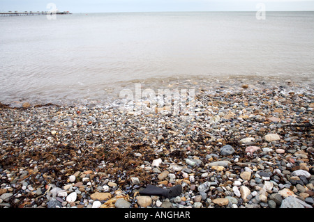 a pebble beach at Llandudno, Wales Stock Photo