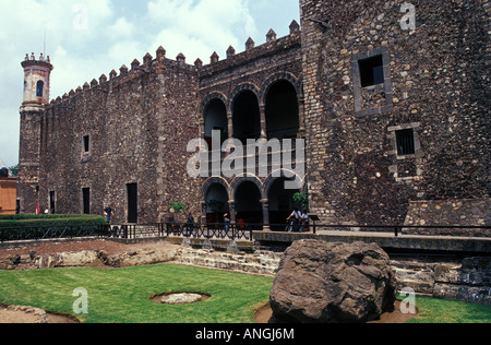Palacio de Cortes or Palace of Cortez in Cuernavaca, Morelos, Mexico Stock Photo