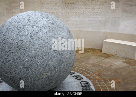 London memorial to victims of 2002 terrorist attacks in Bali Stock Photo