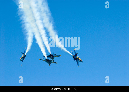 US Navy Blue Angels Blur Stock Photo