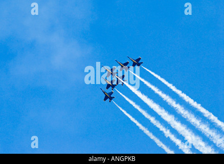 US Navy Blue Angels x 6 Stock Photo