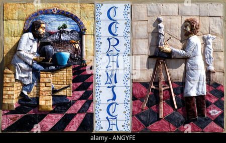 Italy Ceramic gallery Sicily  Palermo Taromina Cefalu Caltegirone Armerina Catania Siracuse Stock Photo
