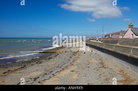 Coastal Defenses Aberaeron Ceredigion West Wales UK Stock Photo