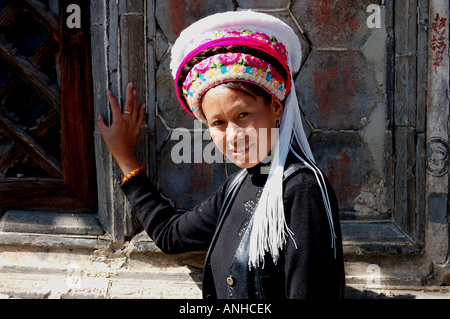 a chinese  bai minorit woman Stock Photo