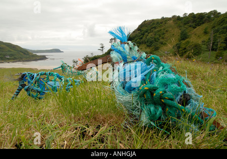 Sculpture of birds in the Calgary Art in Nature sculpture park, Isle of Mull, Scotland. Stock Photo