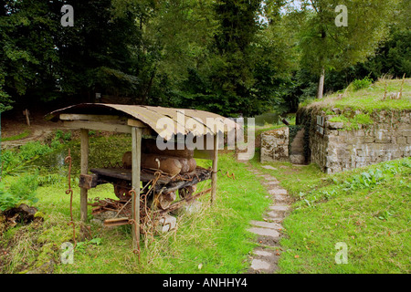 British bunker by the Hooge Crater in the grounds of Hooge Chateau near Ypres Belgium Stock Photo