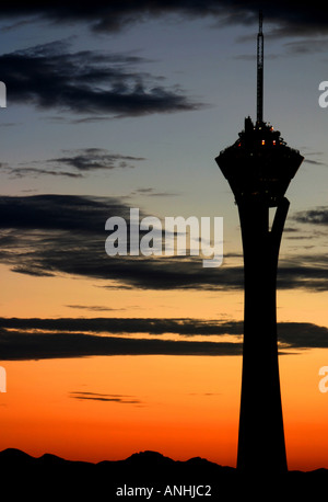 Stratosphere Tower in Las Vegas Nevada United States of America Stock Photo