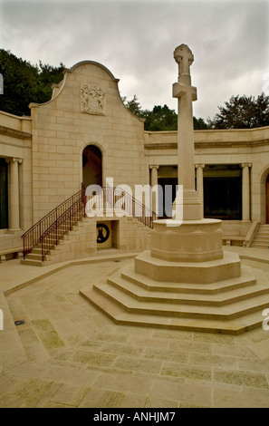 The Voortrekker cross at the South African memorial museum in Delville Wood in the Somme near Longueval France Stock Photo