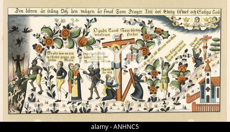 Concepts Heaven Hell Stock Photo