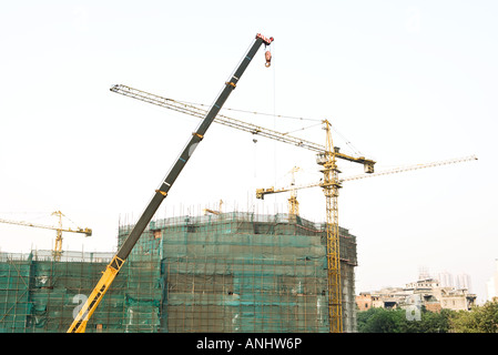 Building undergoing renovation Stock Photo